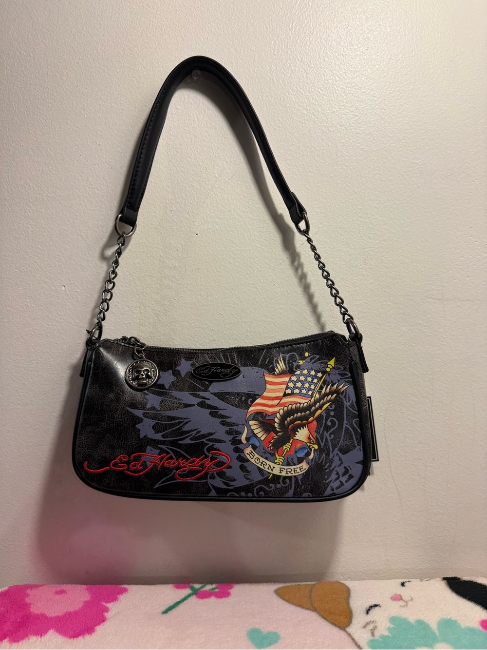 Ed Hardy Shoulder Bag Born Free